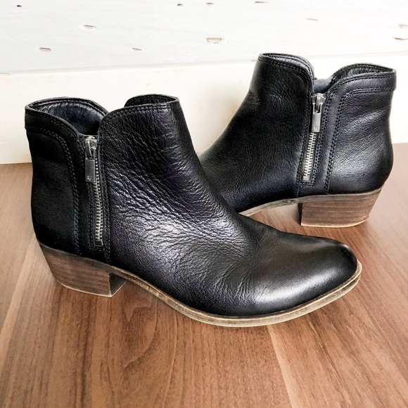 Lucky Brand Shoes - Lucky Brand Black Leather Ankle Boots Size 8.5